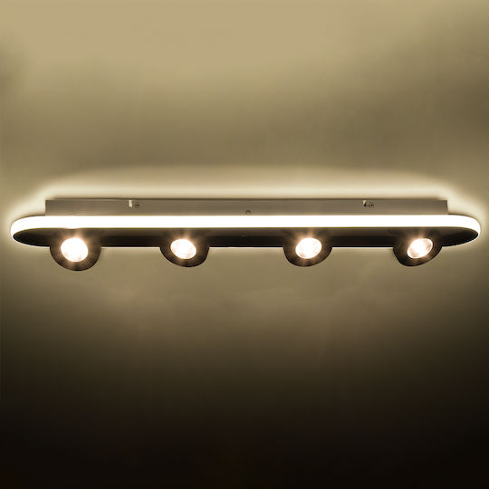 GloboStar Nespo LED Spot with 4 Lights in White Color