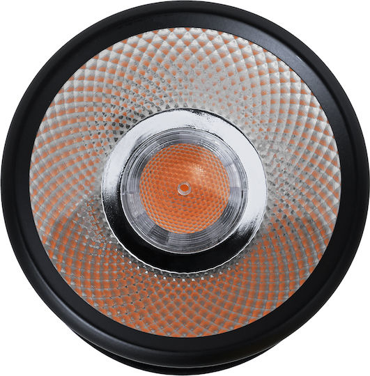 GloboStar Einzel LED Warmes Weiß Spot in Schwarz Farbe