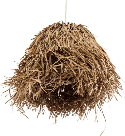 GloboStar Guadeloupe Κρεμαστό Φωτιστικό Bulb Boho Πλέγμα με Ντουί E27 50x50x40εκ.