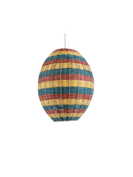 GloboStar Caballeros Hängelampe Bulb Boho Raster mit Fassung E27 40x50cm.