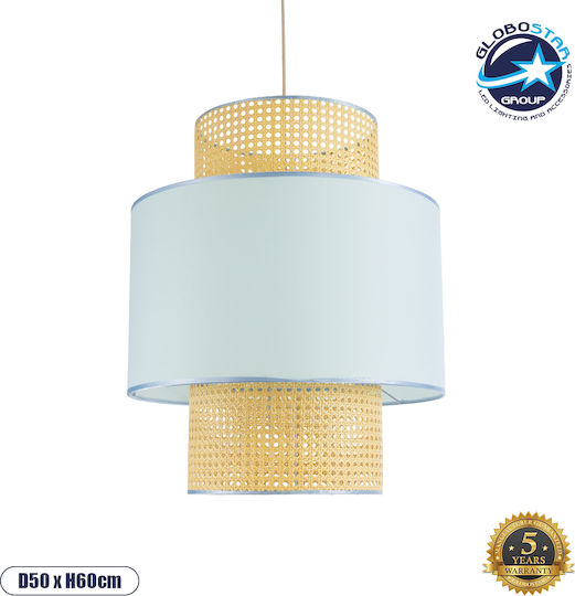 GloboStar Saige Hanging Ceiling Light cm Boho Grid with E27 Socket 50x50x60cm