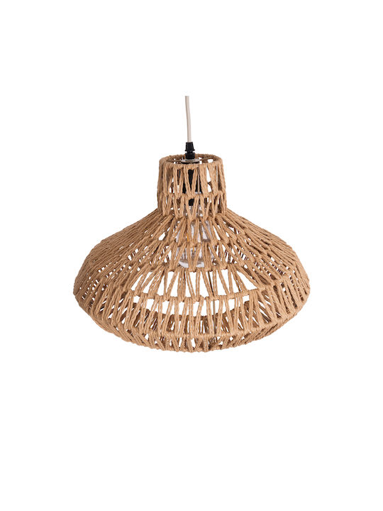 GloboStar Rayne Pendant Light Brown Boho with Rope for Socket E27 38x38x24cm