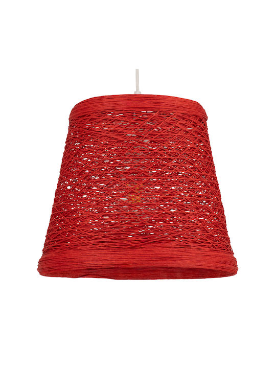 GloboStar Playroom Deckenleuchte Rote mit Seil für Lampenbirnensockel E27 32x32x27cm