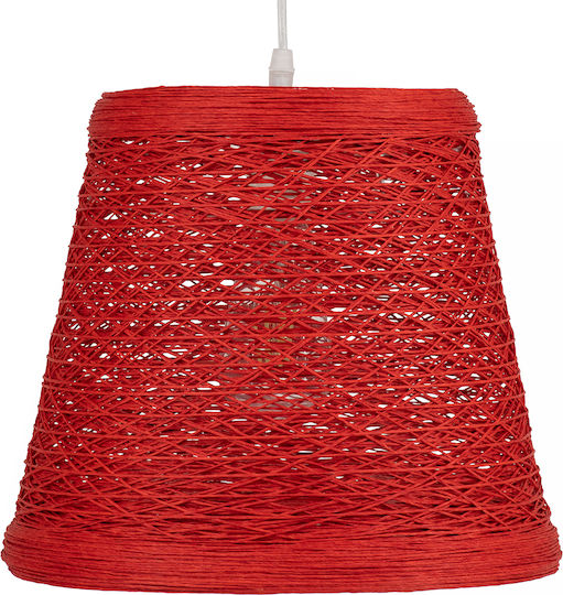 GloboStar Playroom Red Ceiling Light with Rope for E27 Socket 32x32x27cm