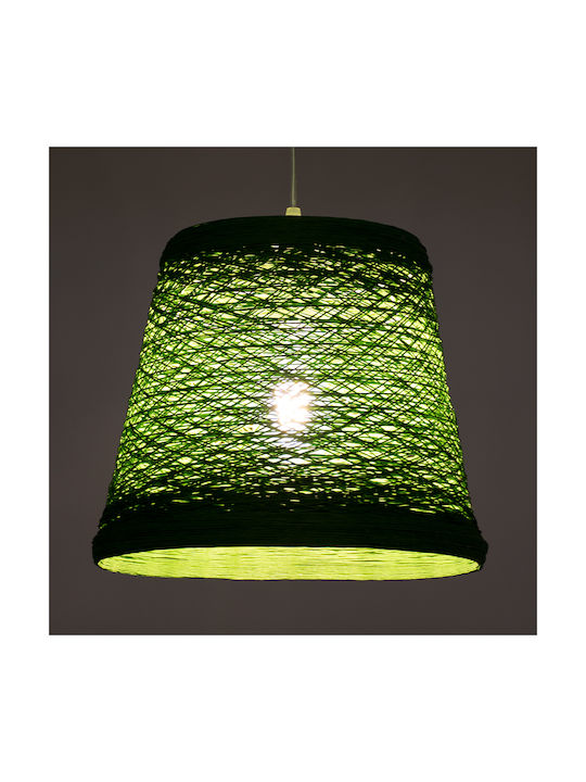 GloboStar Playroom Pendant Light Green with Rope for Socket E27 32x32x27cm