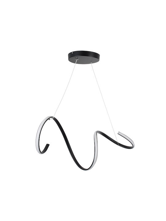 GloboStar Spirale Pendant Light Black 25x25x30cm