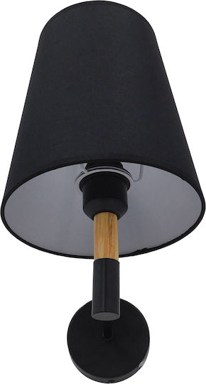 GloboStar Lydford Classic Wall Lamp with E27 Black 28x36cm
