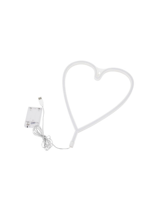 GloboStar Neon Διακοσμητικό Φωτιστικό LED Καρδιά