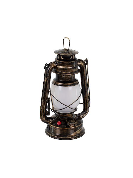 GloboStar Flame Effect Decorative Lamp Lattern Bronze