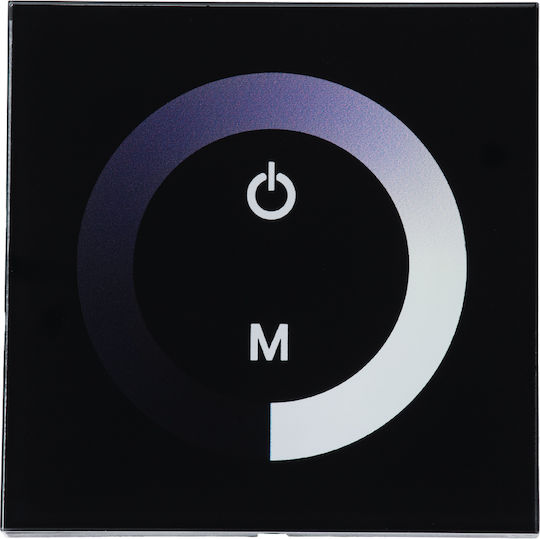 GloboStar Wall Mounted Dimmer Switch with Touch LED Strip Frame