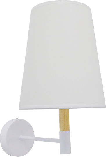 GloboStar Lydford Classic Wall Lamp with E27 Socket White 20x36x36cm