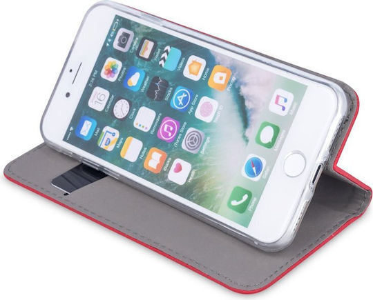 Samsung Galaxy M55 5G Flip Magnet Red Mobile Phone Case