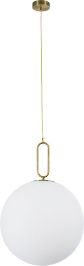 GloboStar Bellissimo Hängelampe Gold Kugel mit Fassung E27 40x62cm.