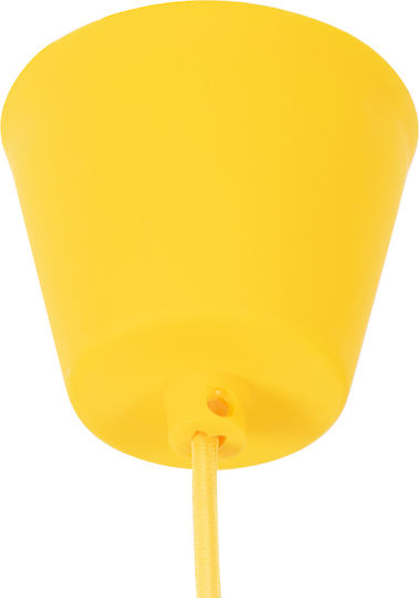 GloboStar Cablito Deckenleuchte Gelb mit Lampenbirnensockel E27 4x110x110cm