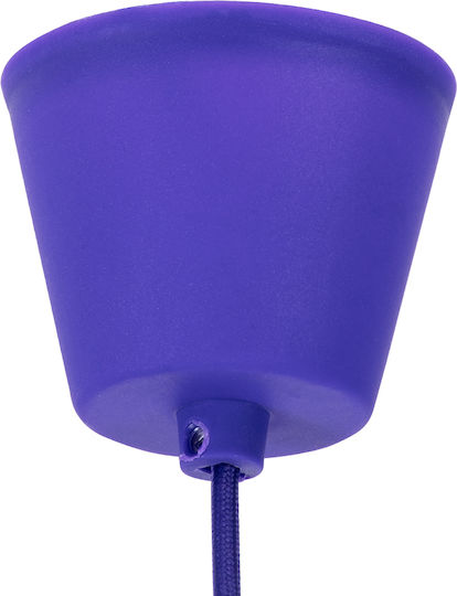 GloboStar Cablito Deckenleuchte Lila mit Lampenbirnensockel E27 4x110x110cm