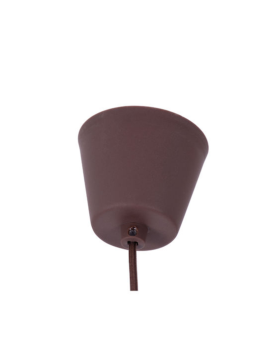GloboStar Cablito Pendant Light Brown with Socket E27 4x110cm