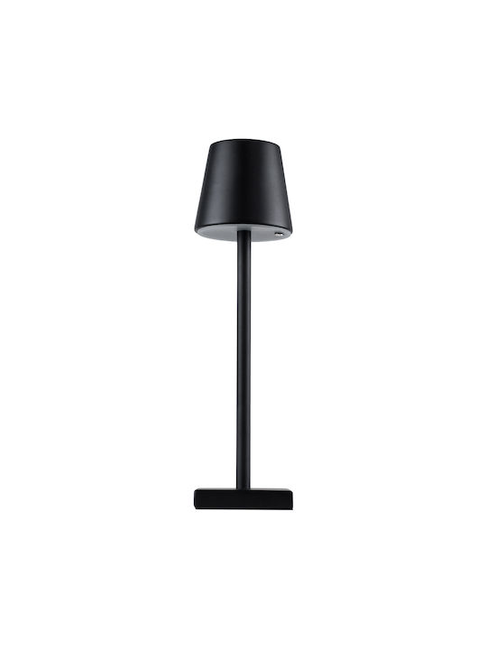 GloboStar Nega Metal Table Lamp LED with Black Shade and Base
