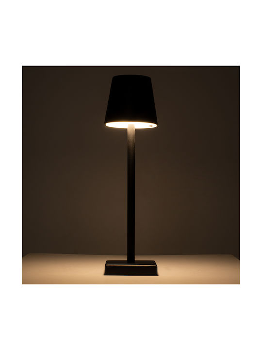 GloboStar Nega Metal Table Lamp LED with Black Shade and Base
