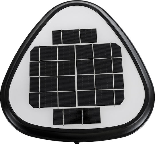 GloboStar Ηλιακό Φωτιστικό Δαπέδου Κολωνάκι 10W 330lm Ψυχρό Λευκό 6000K με Αισθητήρα Κίνησης και Φωτοκύτταρο IP65 26x26x30εκ.