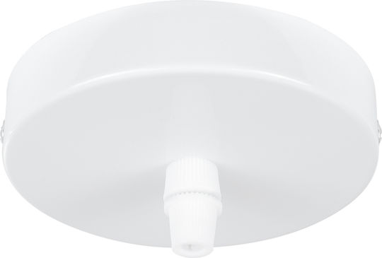 GloboStar Ceiling Rose for Lighting Fixtures White 77500
