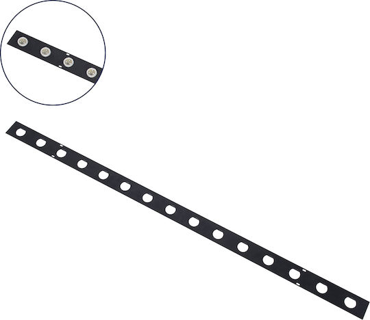 GloboStar Mounting Rail for Spotlights made of Aluminum Black 15pcs 90237