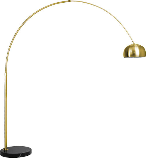 GloboStar Prague Lampa de podea Î220xL210cm. cu Soclu pentru Bec E27 Auriu