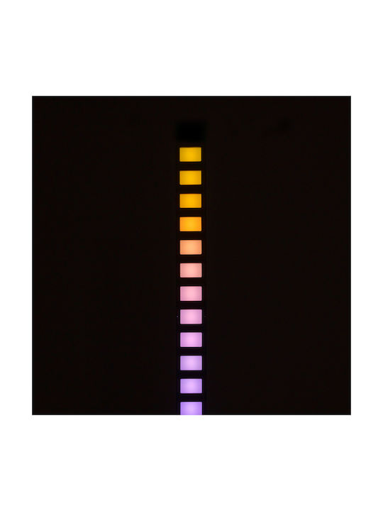 GloboStar Digicolumn LED Φωτιστικό Δαπέδου Υ122xΜ3.4εκ. με RGB Φως 960lm Μαύρο