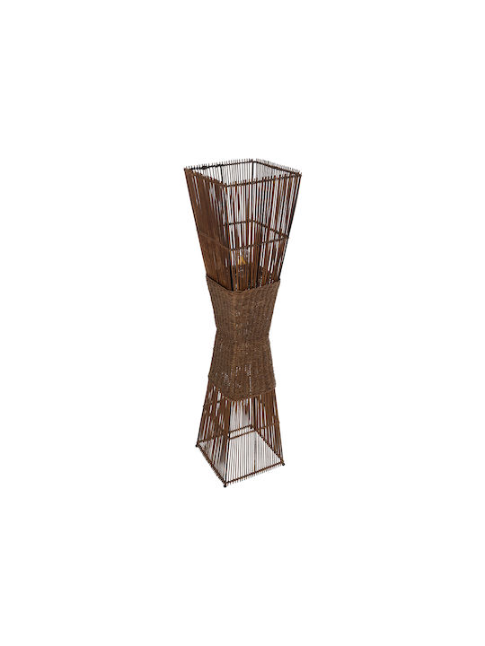 GloboStar Palma Floor Lamp H130xW30cm. with Socket for Bulb E27 Brown