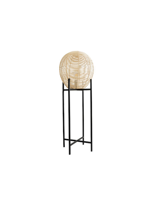 GloboStar Nerina Floor Lamp H115xW40cm. with Socket for Bulb E27 Black