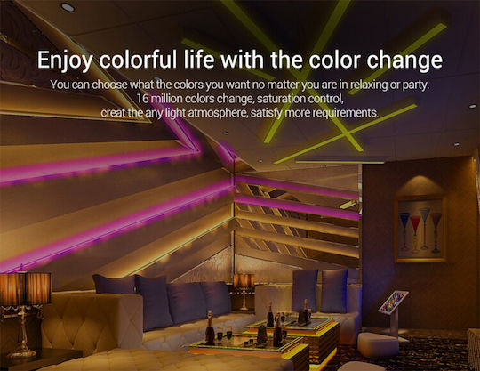 GloboStar Mi-Light B0 Διακόπτης Dimmer με Πλαίσιο LED Αφής Smart Χειριστήριο 2.4G