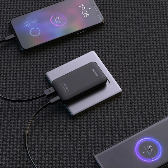 Dudao Charger Without Cable GaN with USB-A Port and USB-C Port 65W Power Delivery Blacks (A65Q)