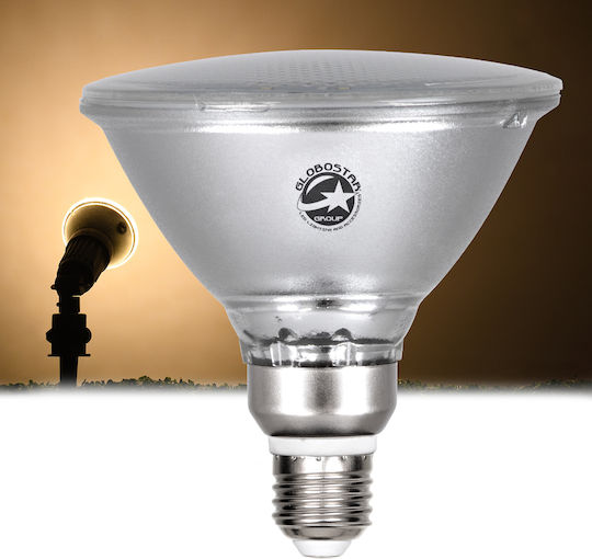 GloboStar LED Bulb 18W 130mm for Socket E27 and Shape PAR38 Warm White 1800lm