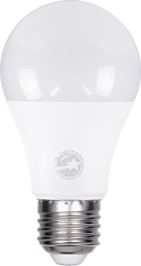 GloboStar LED Bulb 12W 110mm for Socket E27 and Shape A60 Natural White 1356lm