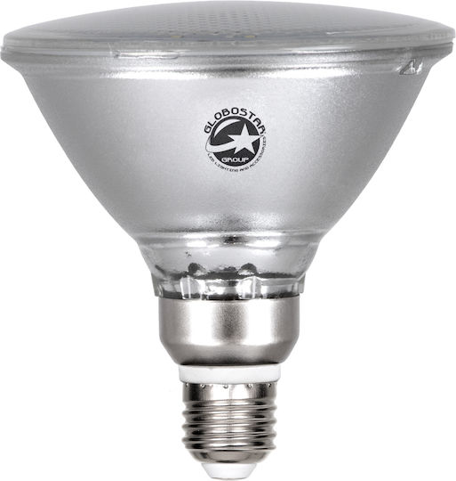 GloboStar LED-Lampe 18W 130mm für Fassung E27 und Form PAR38 Rot 1200lm