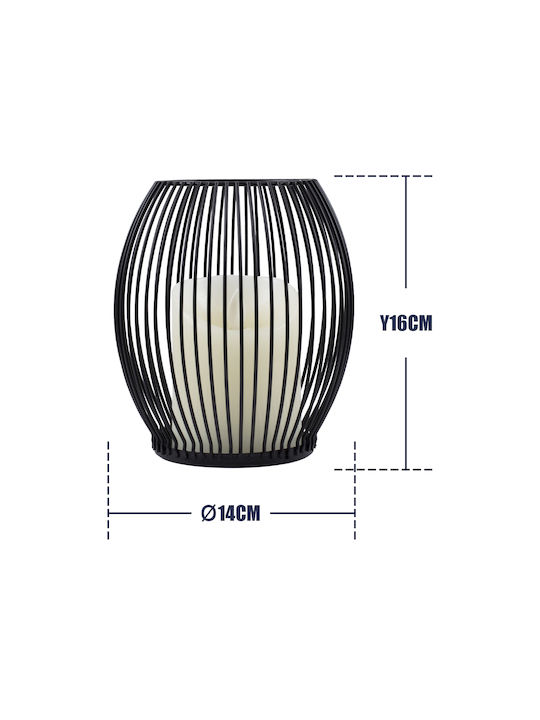 GloboStar Candle Dekorative Lampe Wachs-Politur Weiß