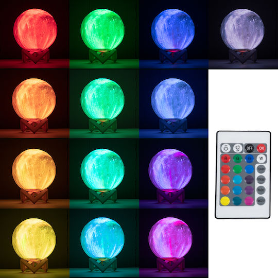 GloboStar Kaotica Dekorative Lampe Mondlicht Mehrfarbig