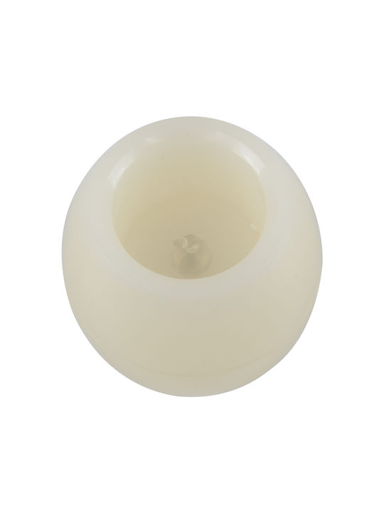 GloboStar Διακοσμητικό Φωτιστικό CANDLE LED Κερί 2τμχ 6x5εκ.