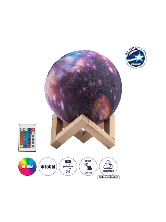GloboStar Callisto Lustră Decorativă Lumină de Lună Multicolor