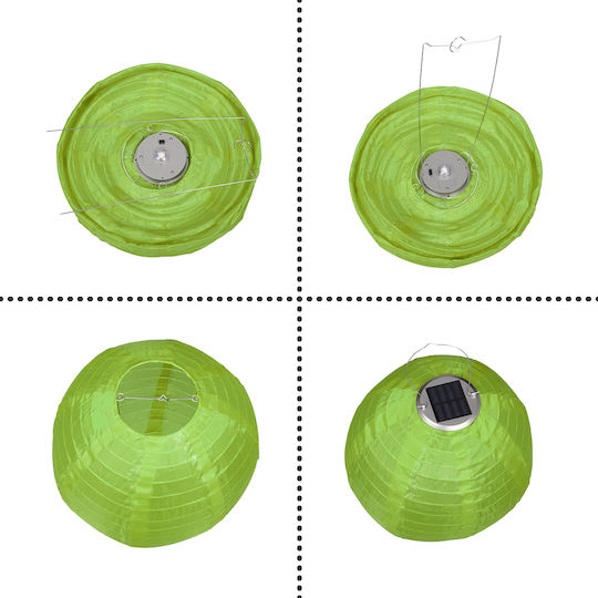 GloboStar Hanging Solar Light Traffic light 1W 100lm Cold White 6000K with Photocell IP65