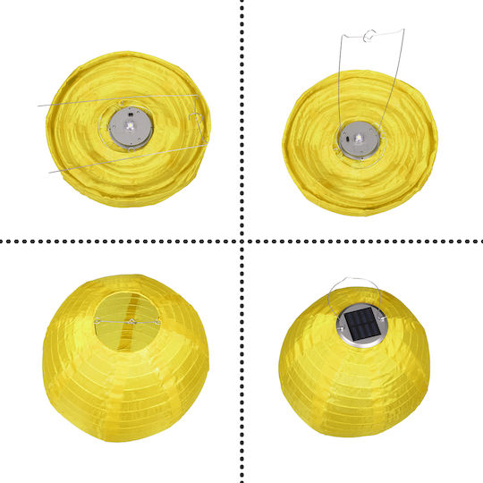GloboStar Hanging Solar Light Traffic light 1W 100lm Cold White 6000K with Photocell IP65