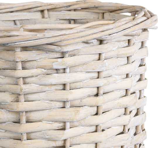 GloboStar Planter Wooden White with Stand 19x19x24cm.