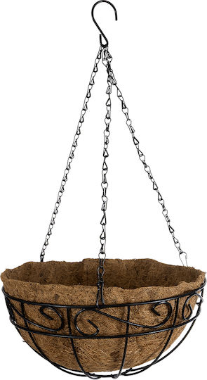 GloboStar Hanging Planter Metal Brown 30x30x15cm.