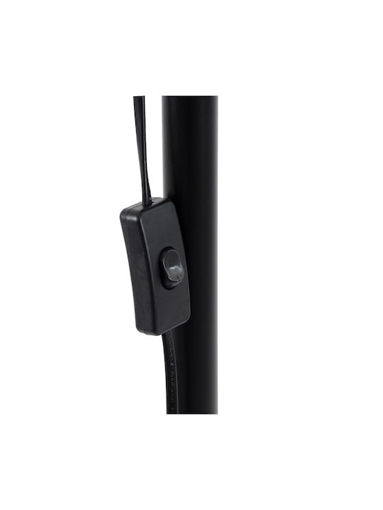 GloboStar Audrey Vintage Floor Lamp H190xW15cm. with Socket for Bulb E27 Black