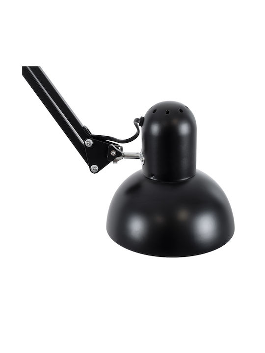 GloboStar Audrey Vintage Floor Lamp H190xW15cm. with Socket for Bulb E27 Black