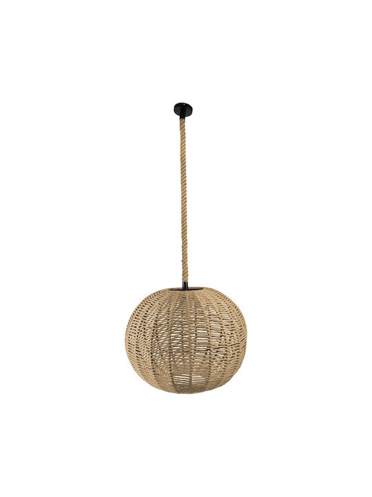 GloboStar Litton Ceiling Light Beige Grid with E27 Socket 60x45x45cm