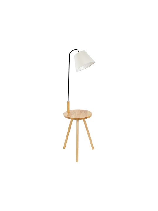 GloboStar Tiffany Floor Lamp H140xW40cm. with Socket for Bulb E27 Brown