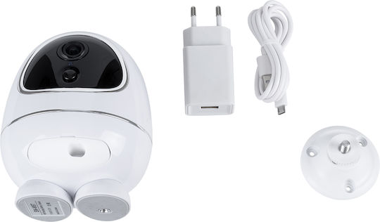 GloboStar 86008 IP Surveillance Camera Wi-Fi Full HD 1080p Battery with Two-Way Communication