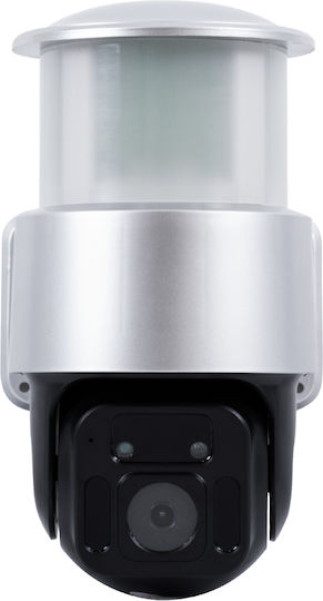 GloboStar 86046 IP Surveillance Camera Wi-Fi/4G Full HD 1080p Waterproof Battery Powered with Two-Way Communication Silver