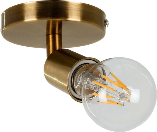 GloboStar Sara Einzel Spot mit Fassung E27 in Gold Farbe