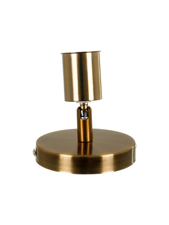 GloboStar Sara Single Spot with Socket E27 in Gold Color